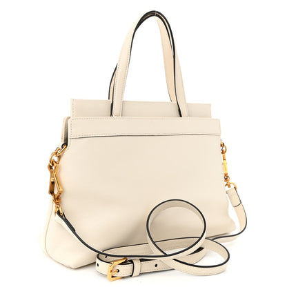 Gucci Lambskin Small Linea Matisse Top Handle Bag Mystic White 3 of 13