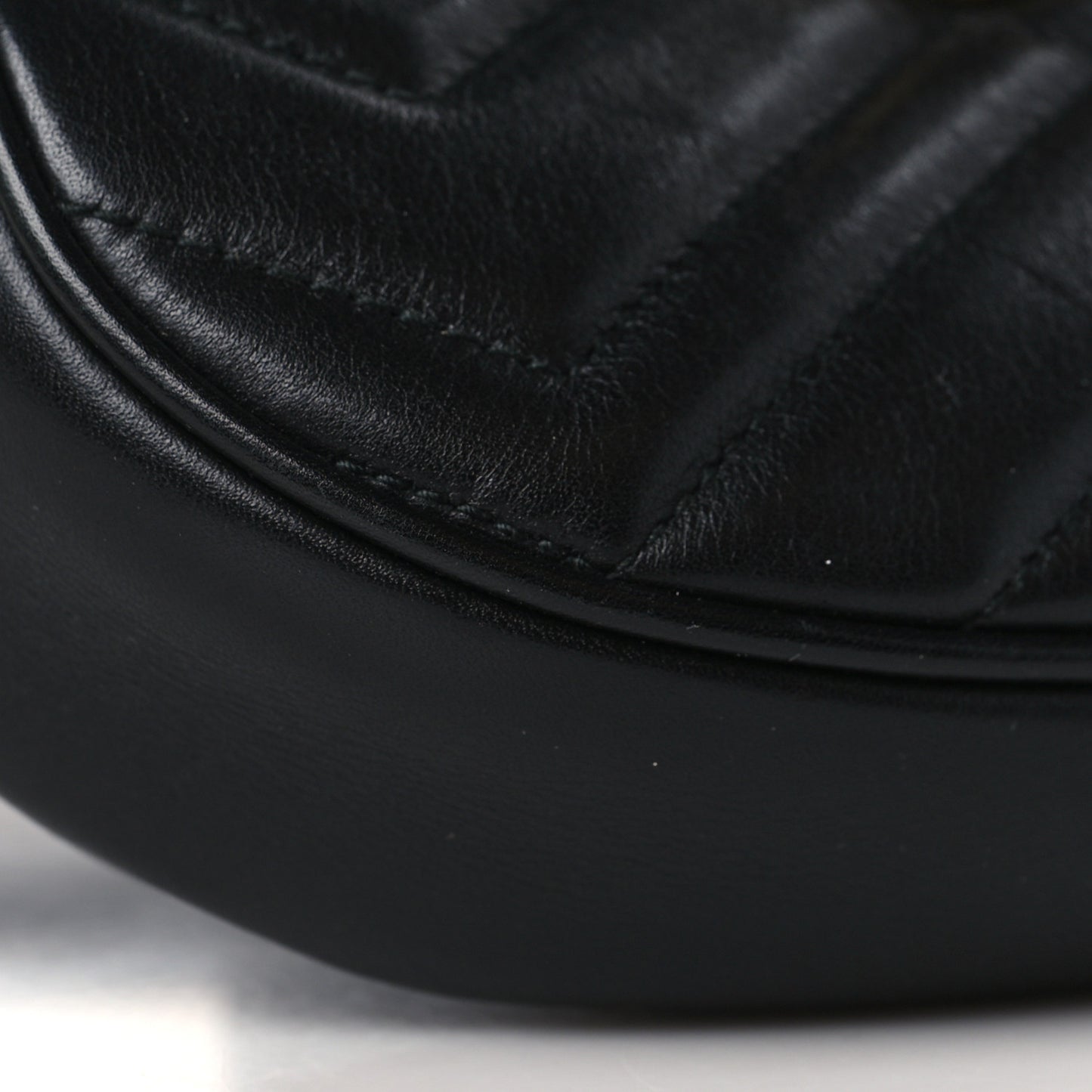 Calfskin Matelasse GG Marmont Belt Bag 85 34 Black