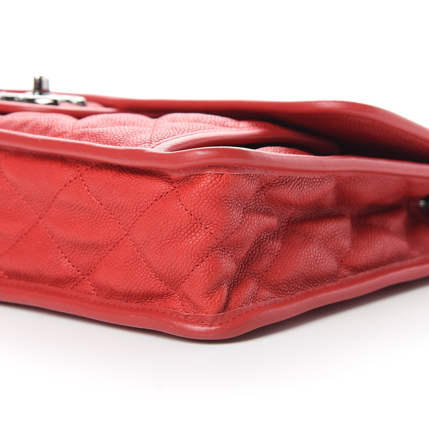 Chanel Caviar Quilted Medium French Riviera Flap Red 10 of 12