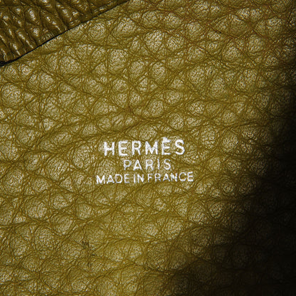 Hermes Taurillon Clemence Picotin 18 PM Vert Anis 6 of 11