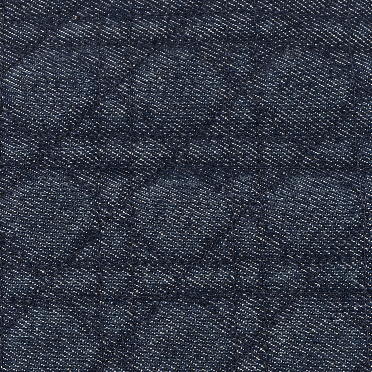 Denim Cannage Large Lady Dior Blue
