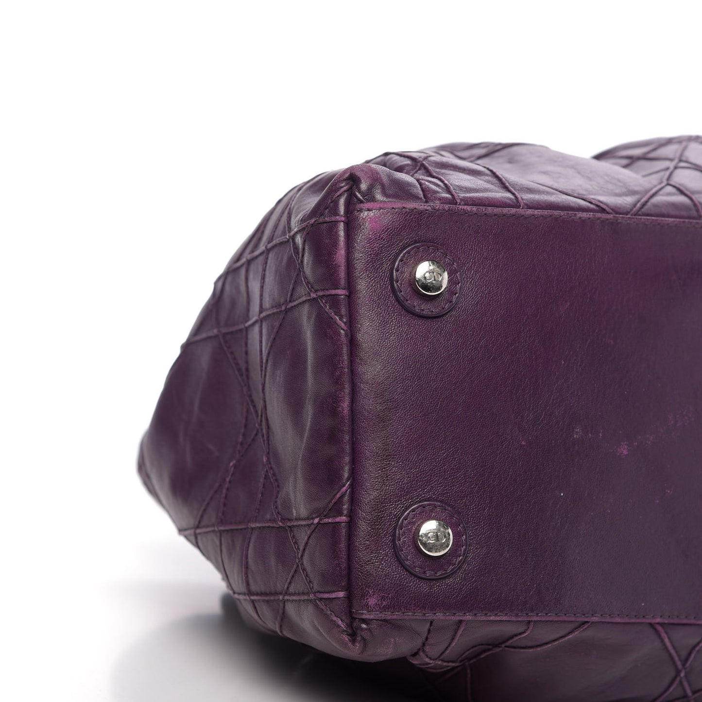 Lambskin Cannage Medium Le Trente Tote Purple