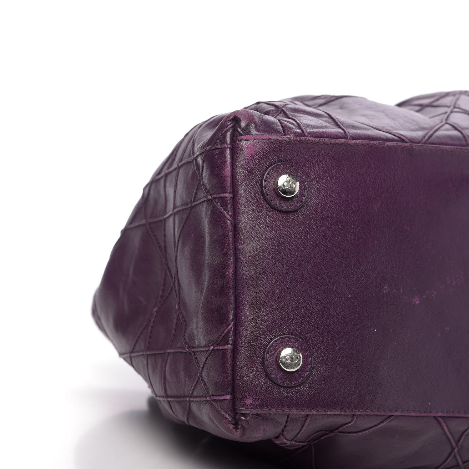 Christian Dior Lambskin Cannage Medium Le Trente Tote Purple 8 of 18