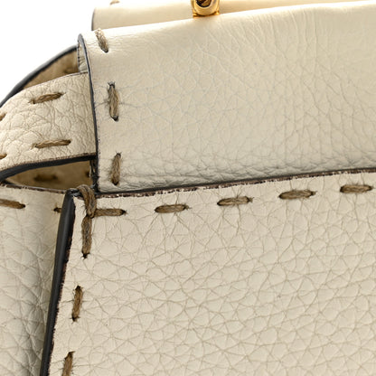 Fendi Cuoio Romano Selleria Mini Peekaboo Iconic Satchel White 12 of 13