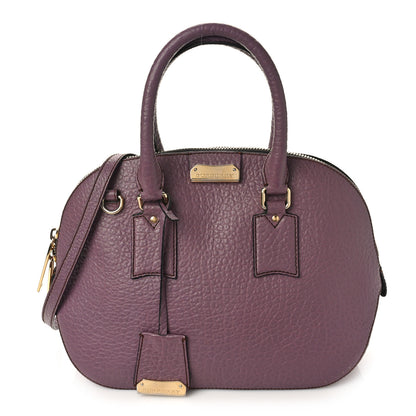 Burberry Heritage Grain Small Orchard Bowling Bag Purple 1 of 9