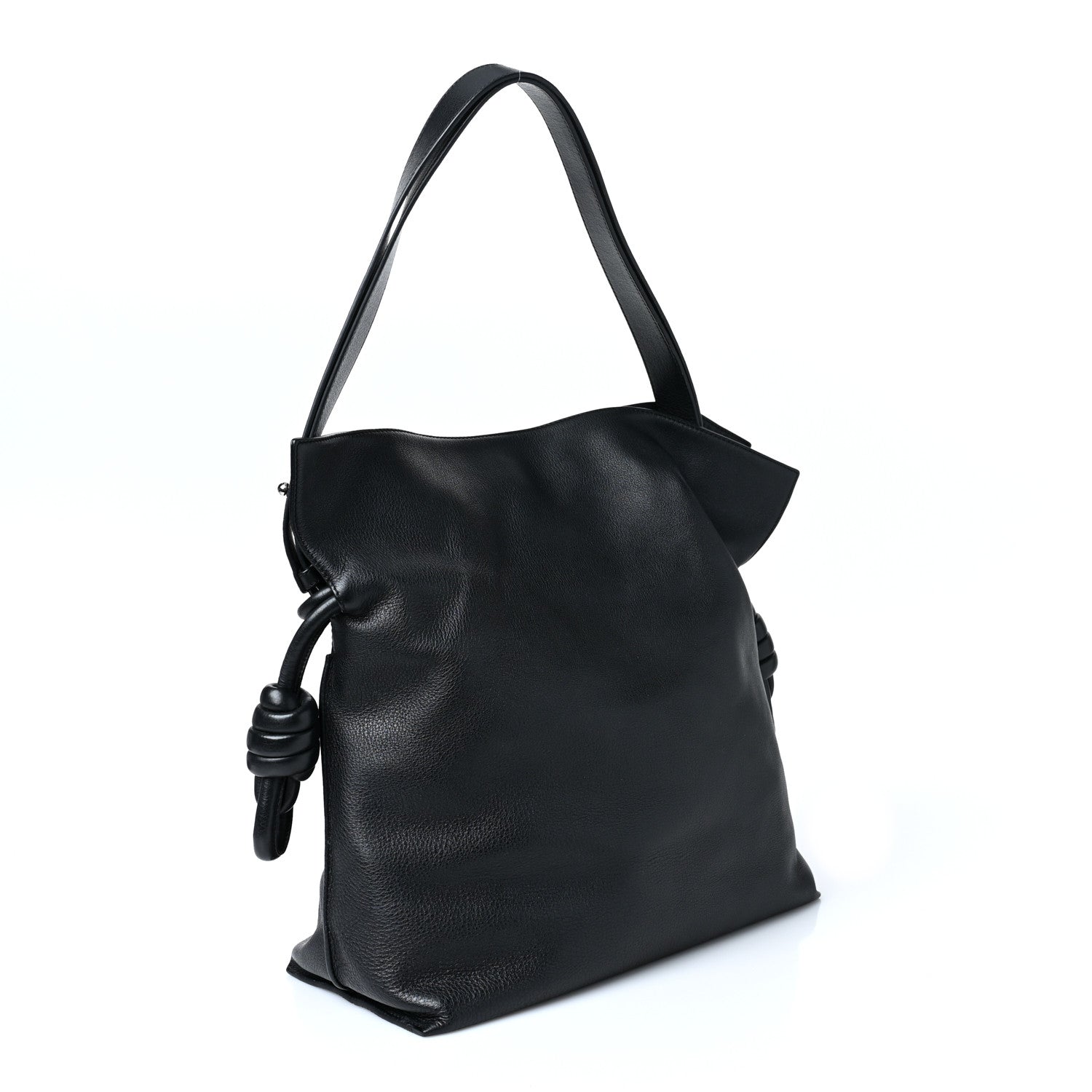 Loewe Calfskin Flamenco Knot Bag Black 3 of 8