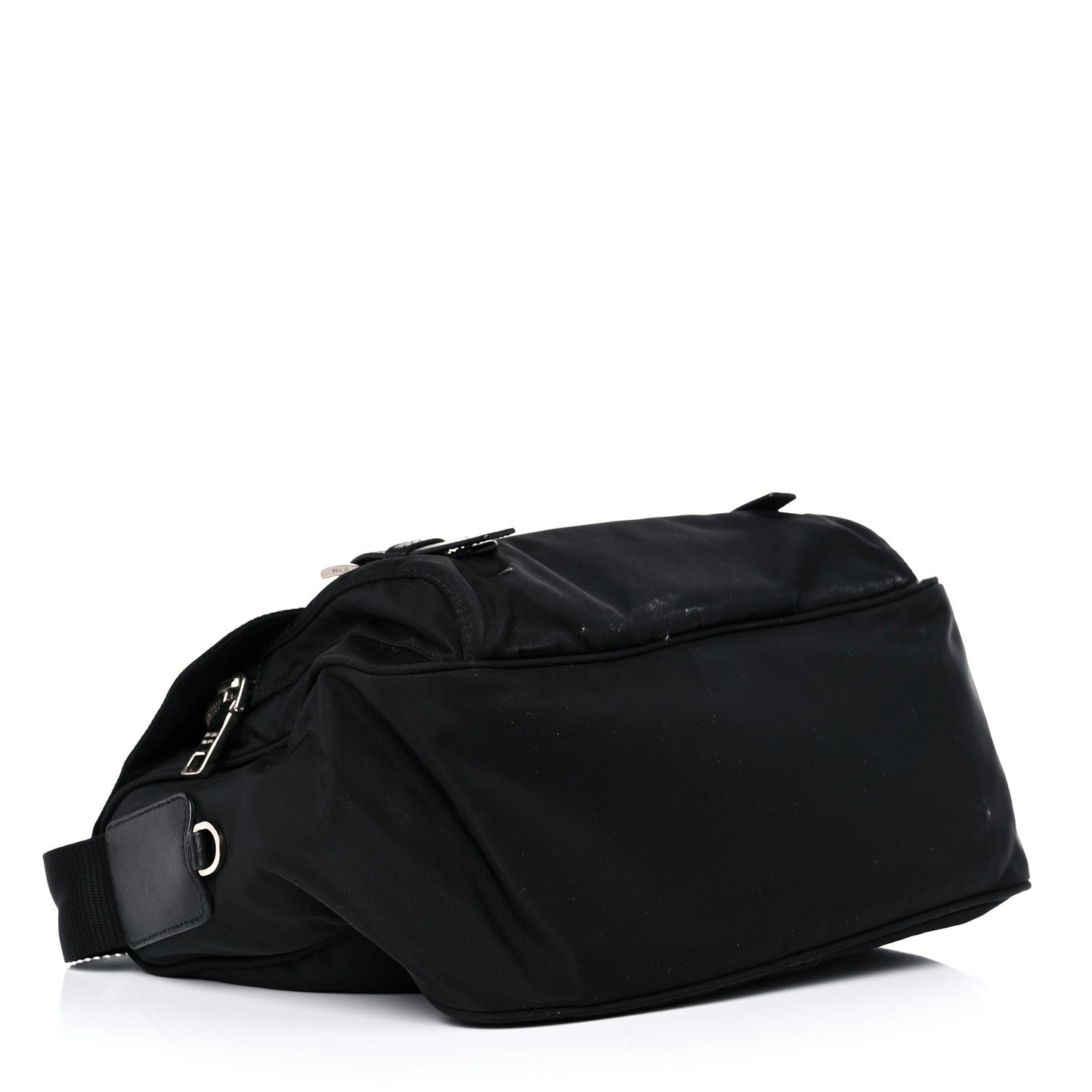 Nylon Vela Messenger Bag Black