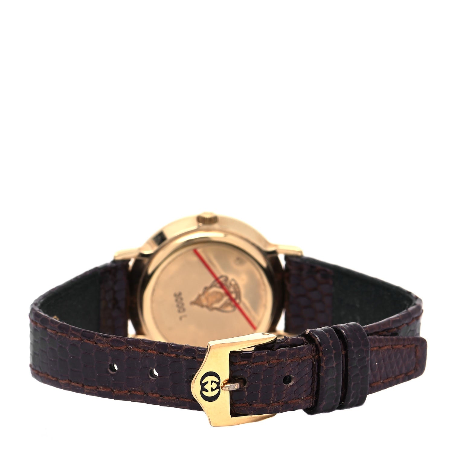 Gucci Stainless Steel Lizard 26mm 3000L Quartz Watch Gold 3 of 5