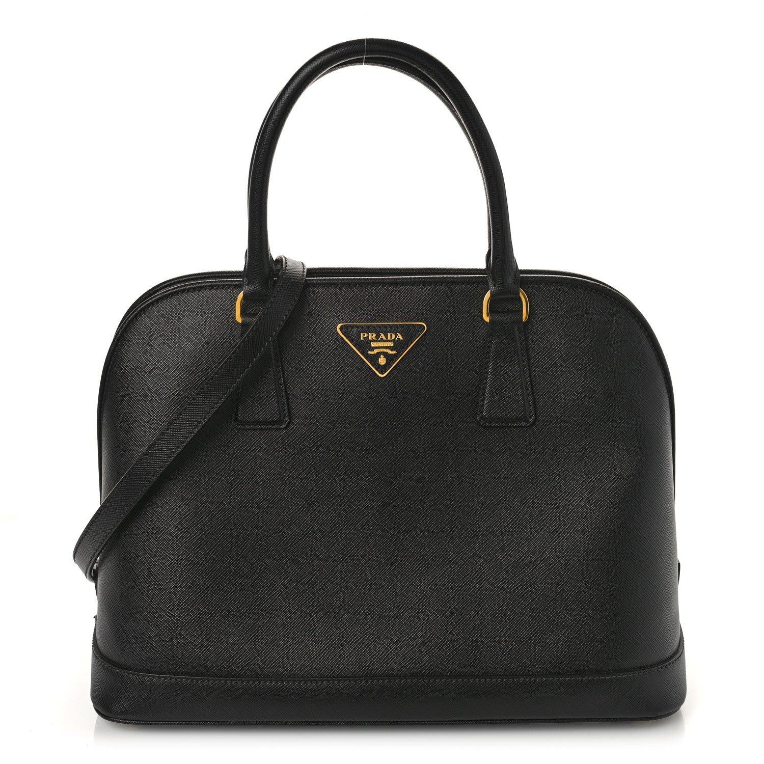 Prada Saffiano Lux Medium Promenade Tote Black 1 of 9