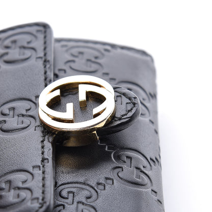 Gucci Guccissima Icon Signature 6 Key Holder Case Black 17 of 20