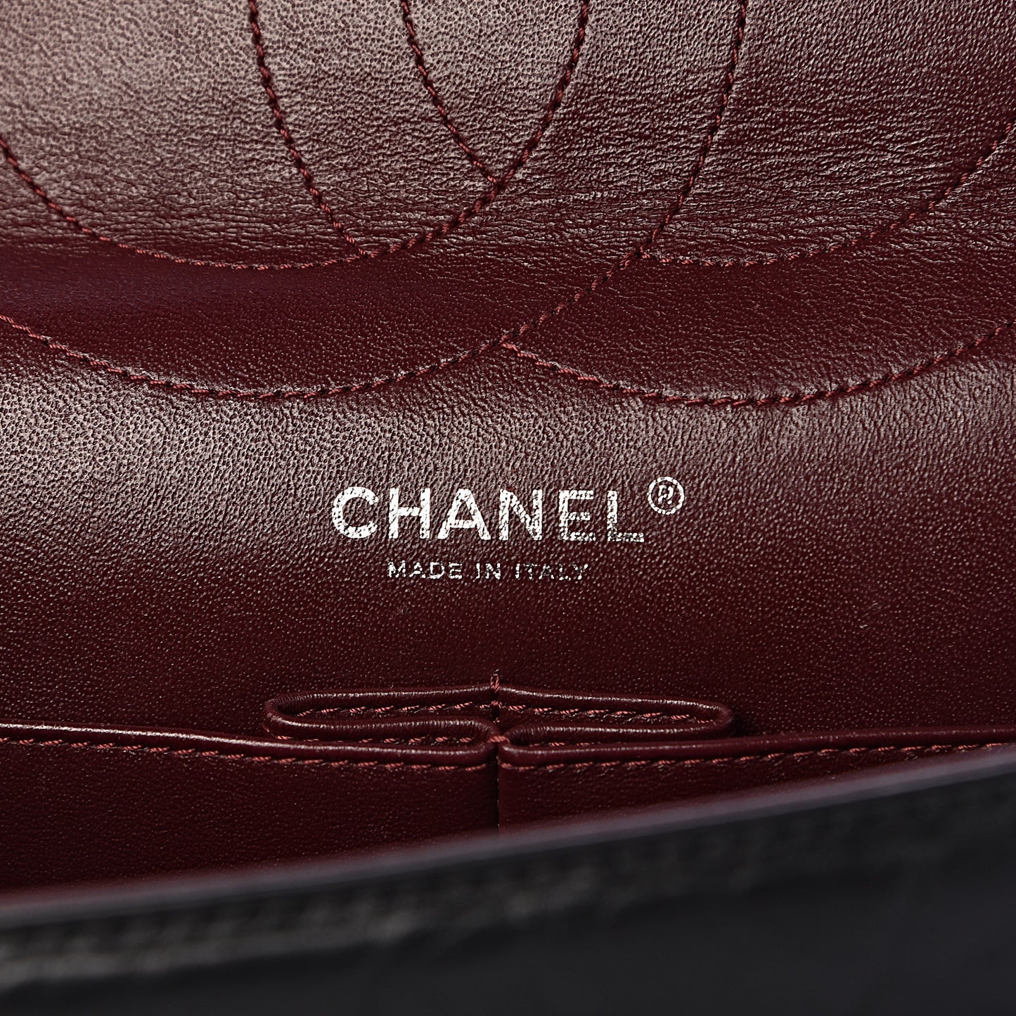 Aged Calfskin Quilted 2.55 Reissue 227 Flap Black