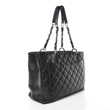 Chanel Caviar Quilted Grand Shopping Tote GST Black 3 of 13
