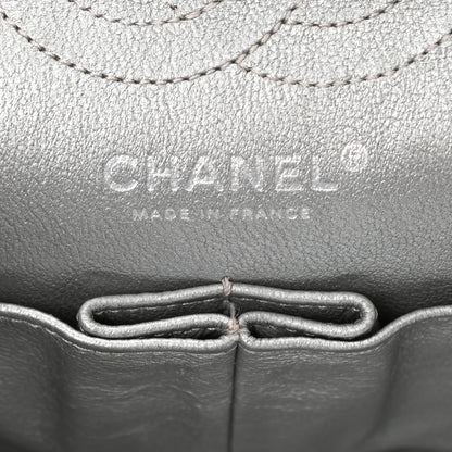 Chanel Metallic Aged Calfskin Quilted 2.55 Reissue 224 Flap Silver 6 of 10