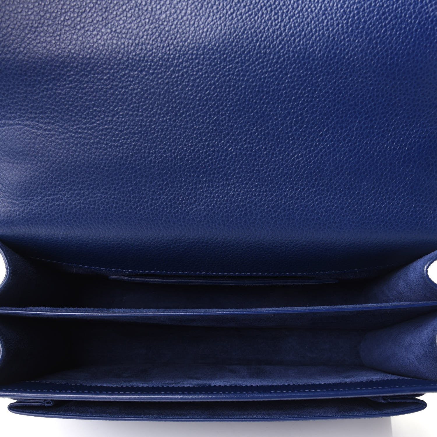 Saint Laurent Grained Calfskin Medium Monogram Sunset Dark Blue 3 of 4
