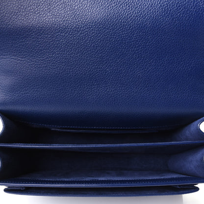 Saint Laurent Grained Calfskin Medium Monogram Sunset Dark Blue 3 of 4