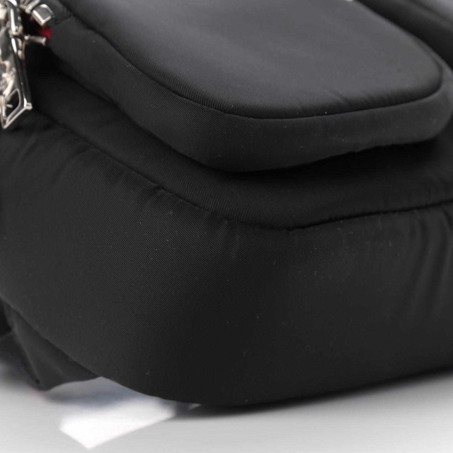 Tessuto Nylon Pocket Top Handle Cargo Backpack Black