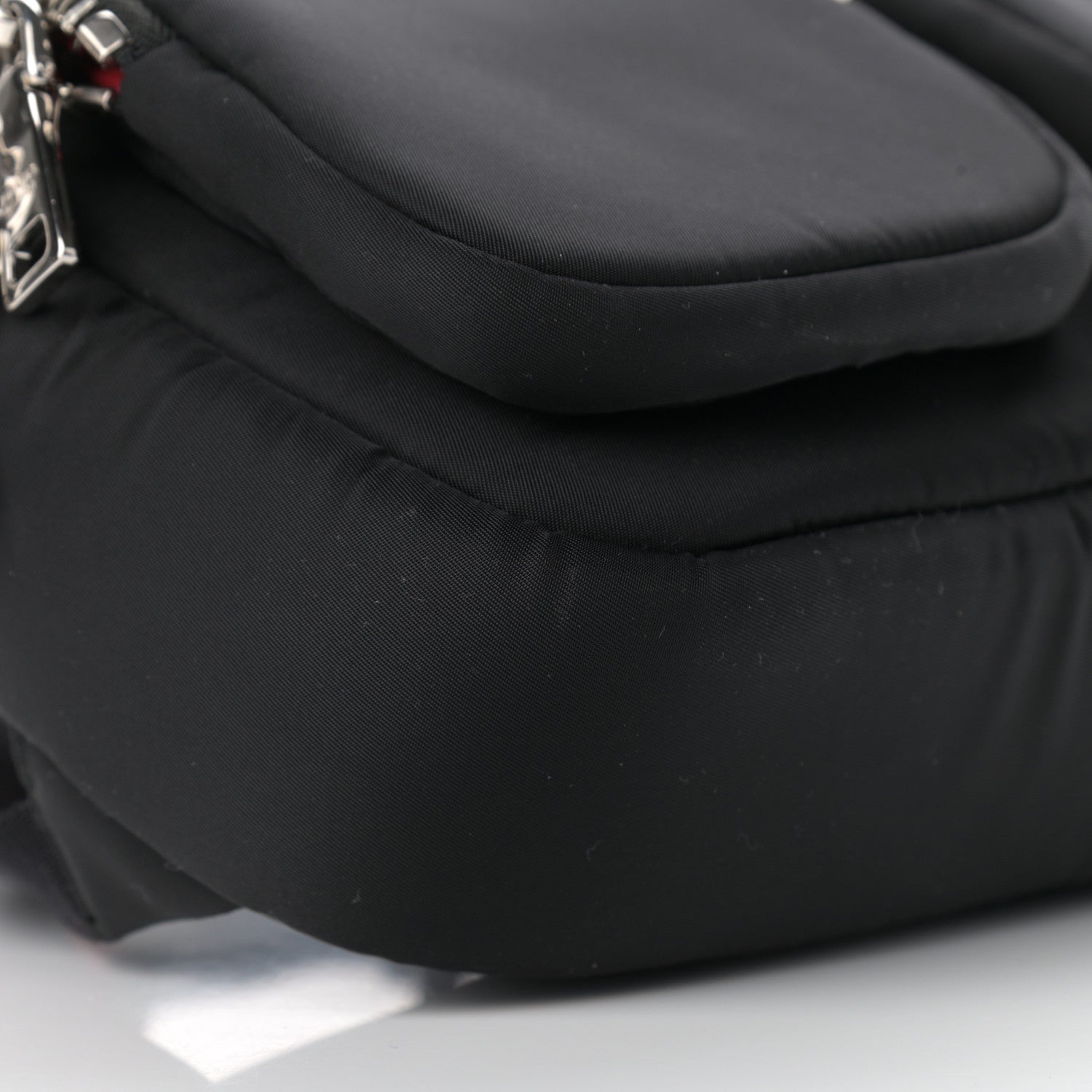 Prada Tessuto Nylon Pocket Top Handle Cargo Backpack Black 8 of 9