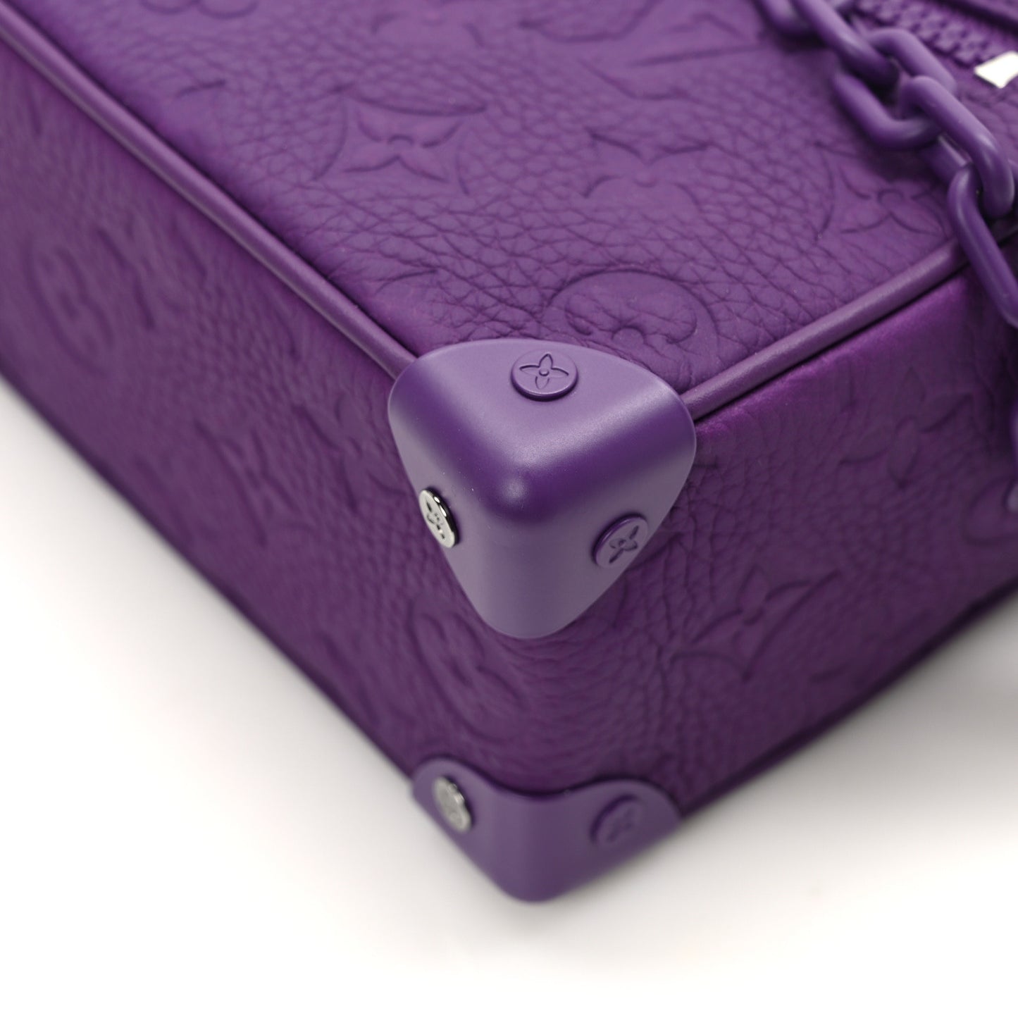 Taurillon Monogram Mini Soft Trunk Black Purple Night