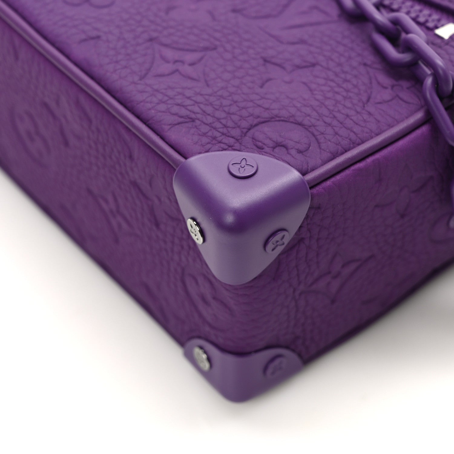 Louis Vuitton Taurillon Monogram Mini Soft Trunk Black Purple Night 11 of 11