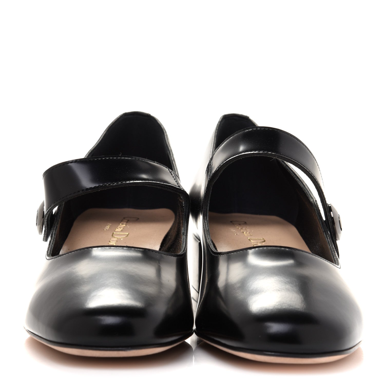 Christian Dior Brushed Calfskin Uniform 30mm Pumps 38 Black 2 of 10