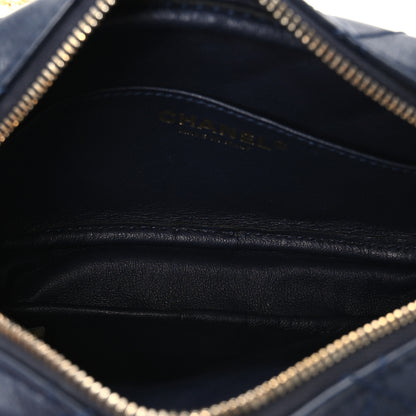 Chanel Aged Calfskin Quilted Mini Reissue Camera Case Navy 5 of 10