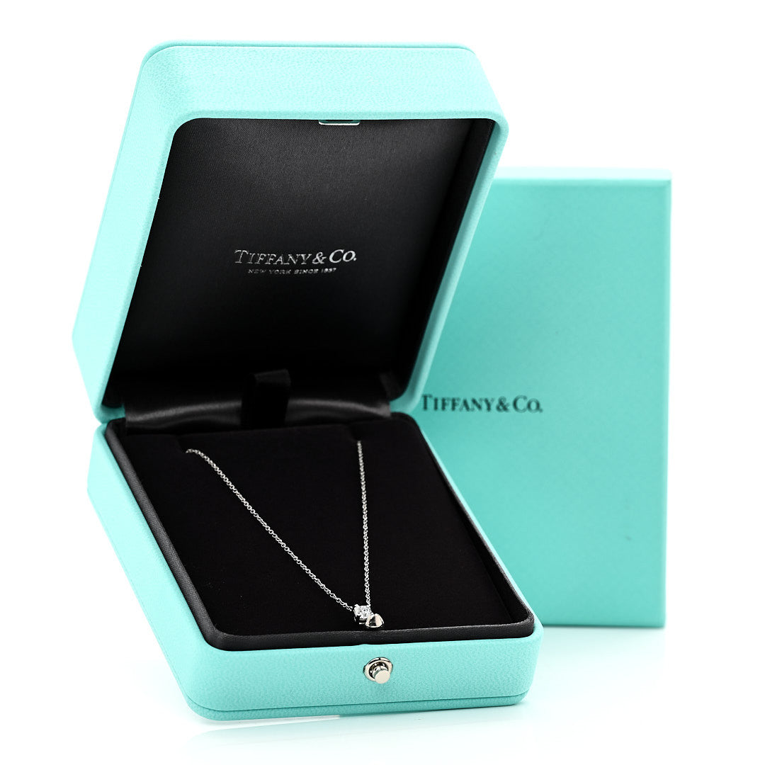 Platinum Diamond .34ct True Cut Pendant Necklace