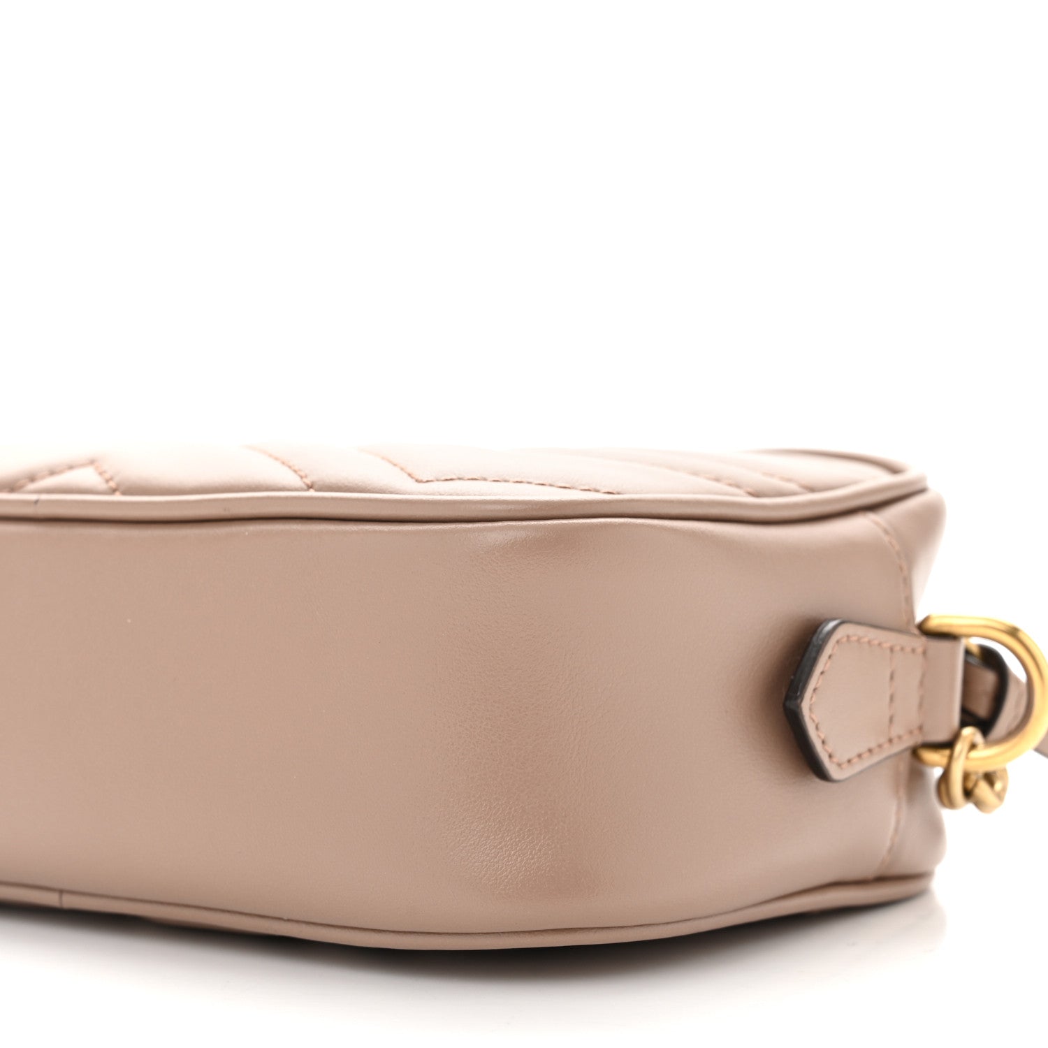 Gucci Calfskin Matelasse Mini GG Marmont Chain Shoulder Bag Porcelain Rose 10 of 10