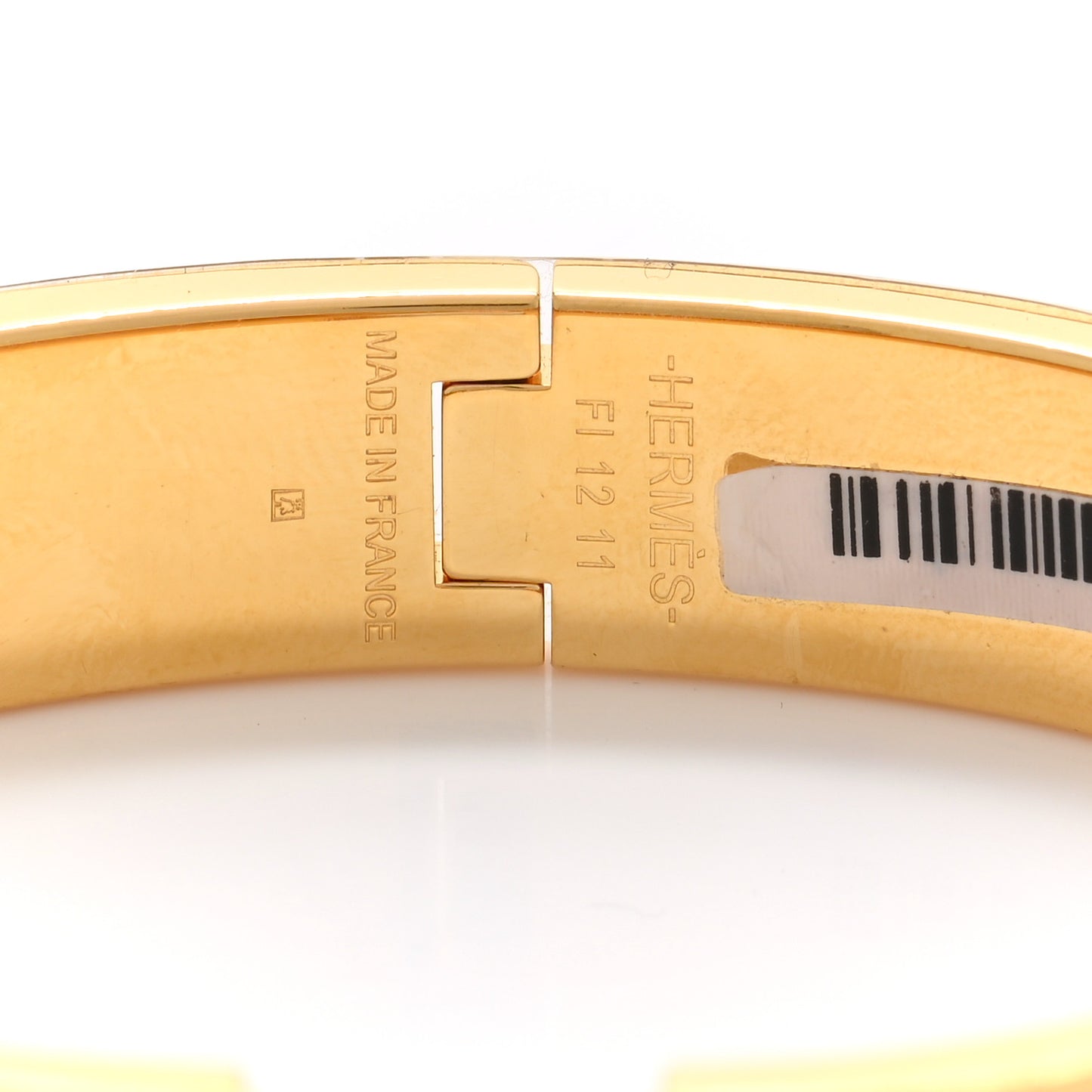 Enamel Printed Brides de Gala Bayadere Narrow Clic Clac H Bracelet PM Amazone Pop