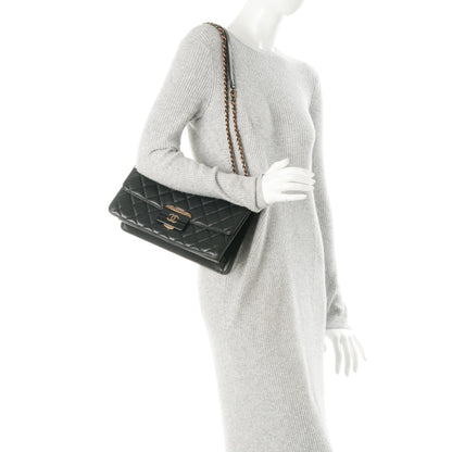 Chanel Sheepskin Quilted Large Beauty Lock Flap Black 2 of 7