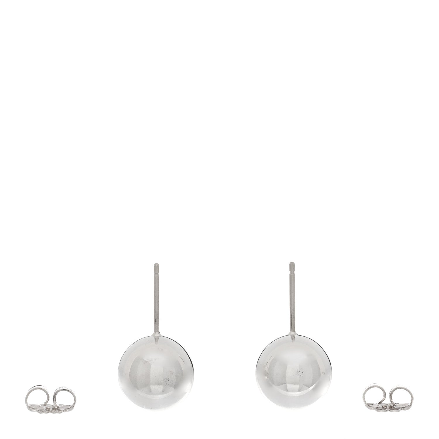 Tiffany Sterling Silver 10mm Hardwear Ball Earrings 3 of 4