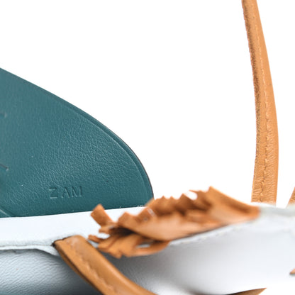 Hermes Milo Lambskin Grigri Rodeo Pegase Horse Bag Charm MM Bleu Brume Sesame Vert Bosphore 4 of 4