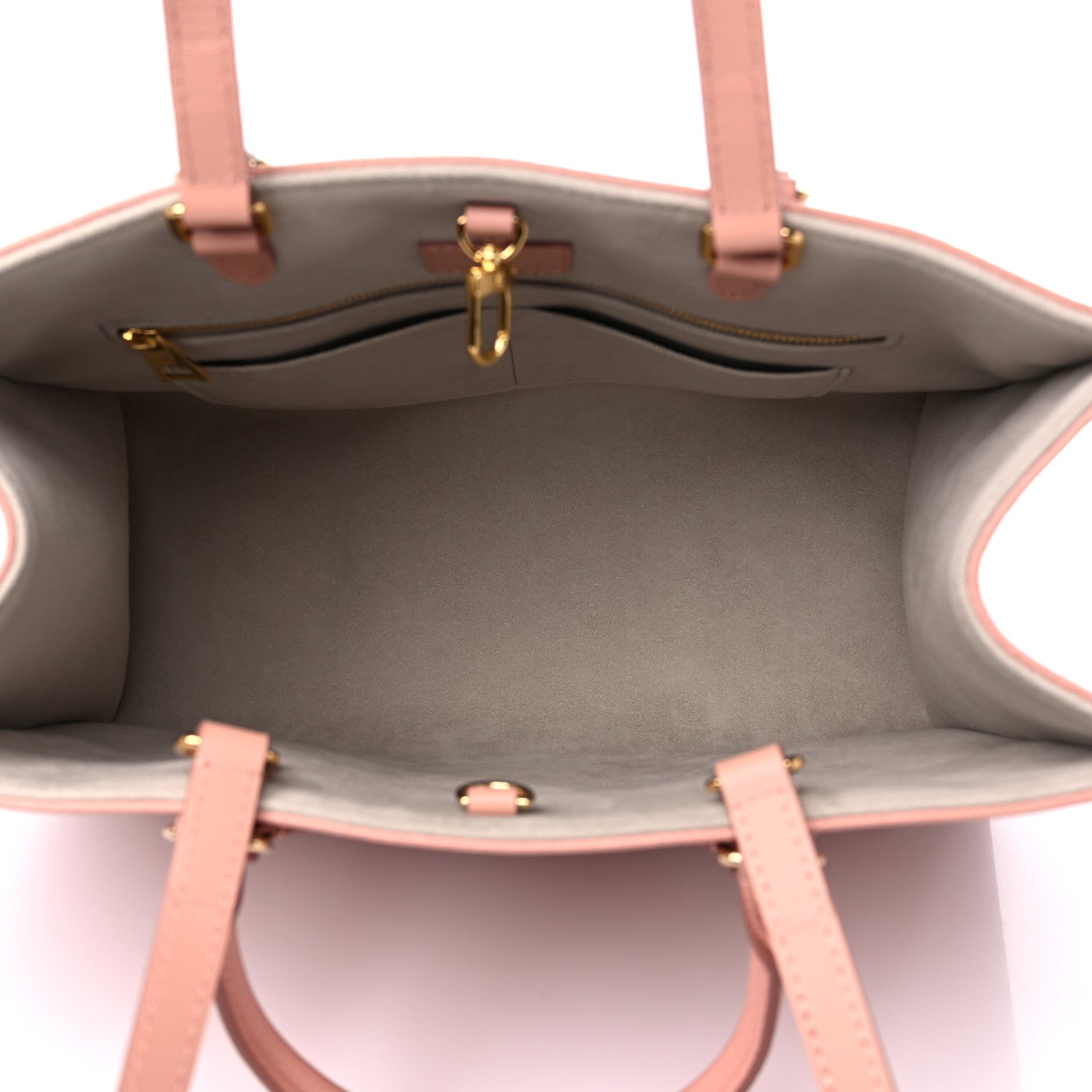 Louis Vuitton Empreinte Monogram Giant Onthego MM Rose Trianon Creme 5 of 8