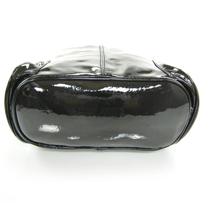 Jimmy Choo Patent Leather Ring Hobo Black 4 of 9
