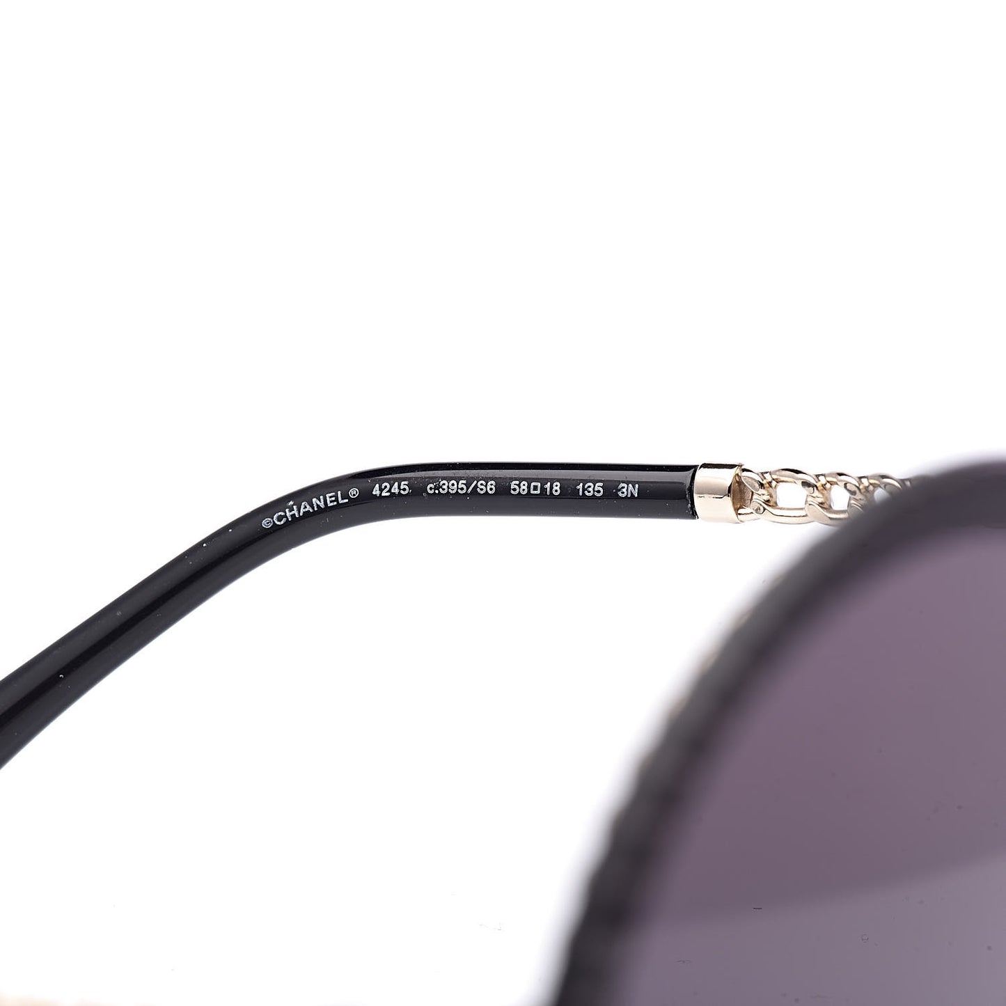 Round Chain Sunglasses 4245 Gold