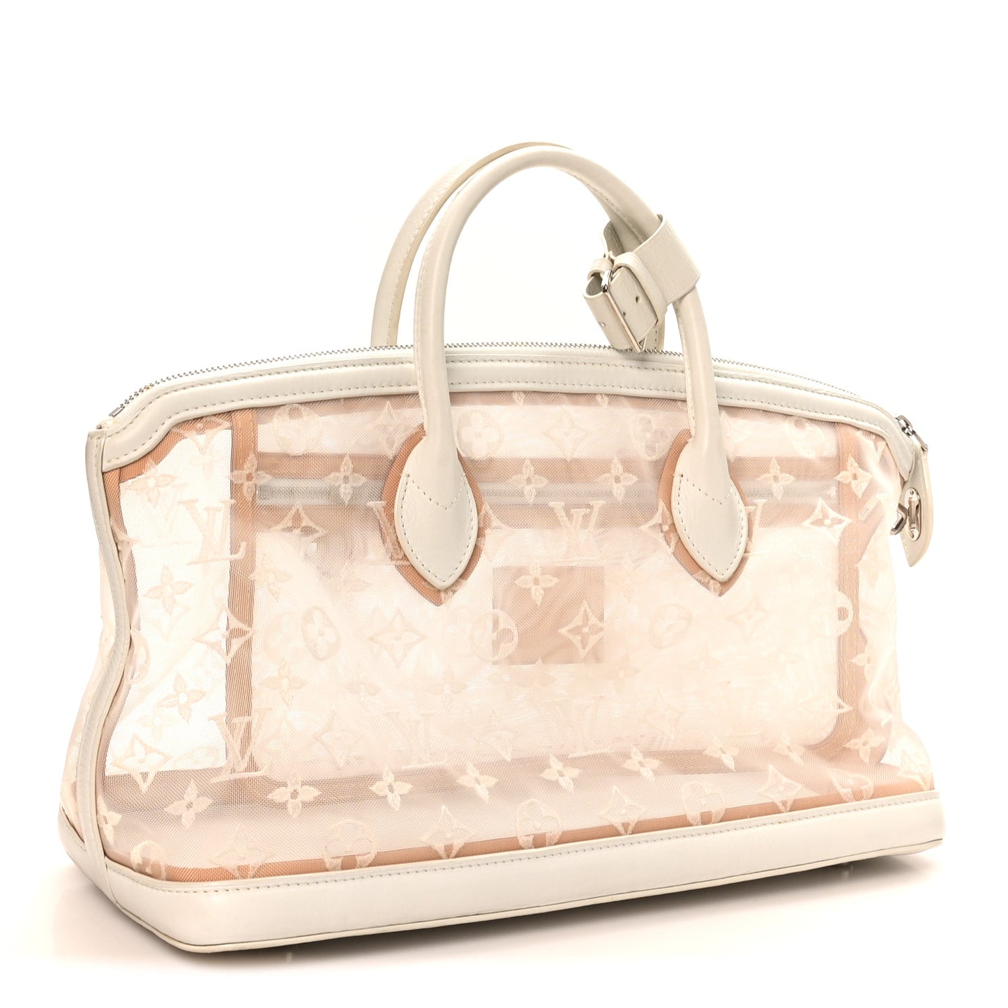 Monogram Transparence Lockit East-West White
