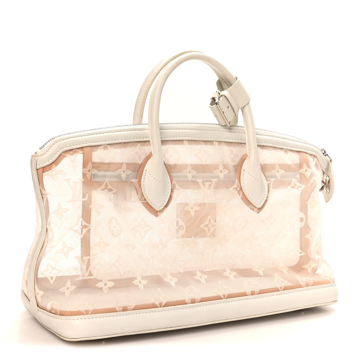 Louis Vuitton Monogram Transparence Lockit East-West White 3 of 10