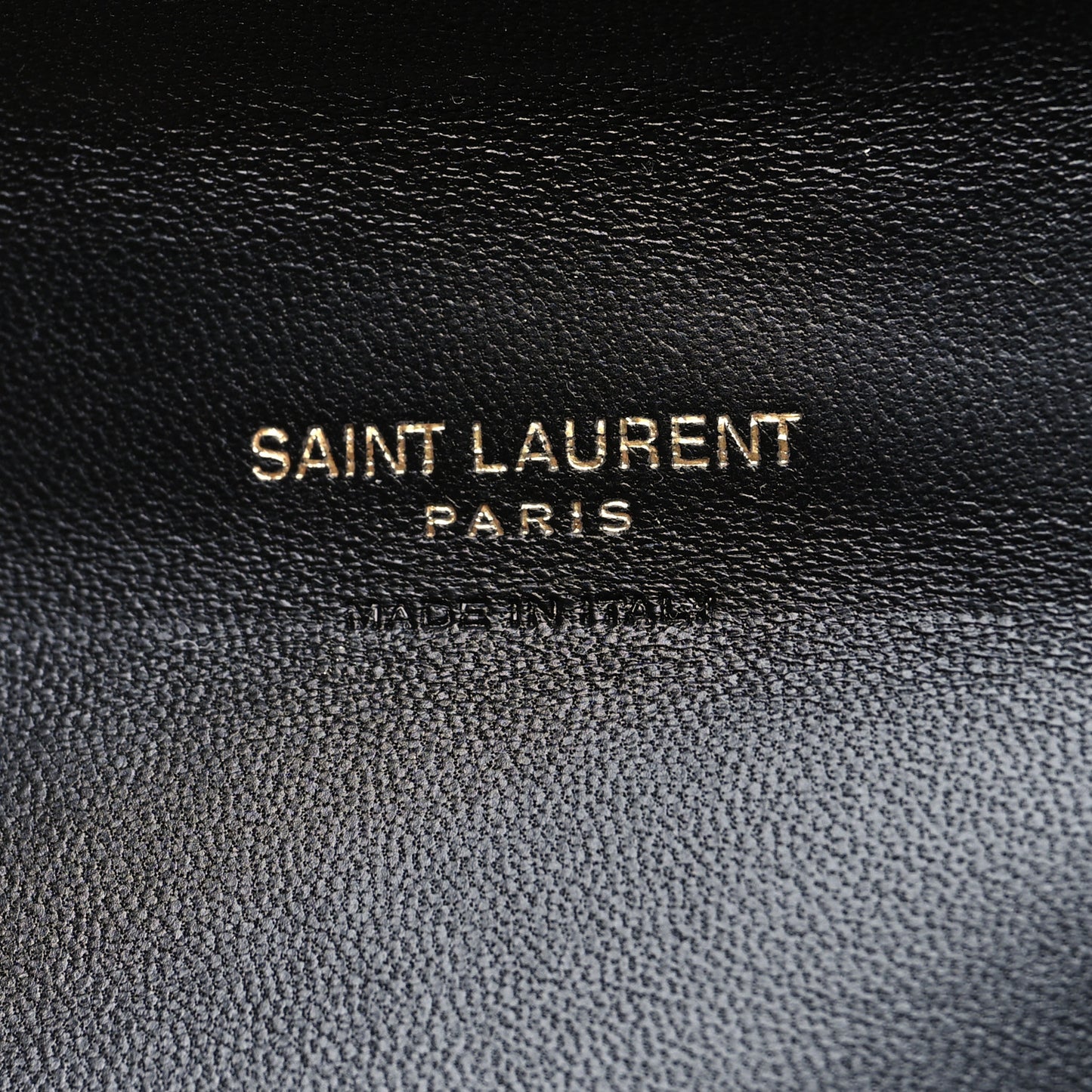 Grain De Poudre Matelasse Chevron Monogram Compact Tri Fold Wallet Black
