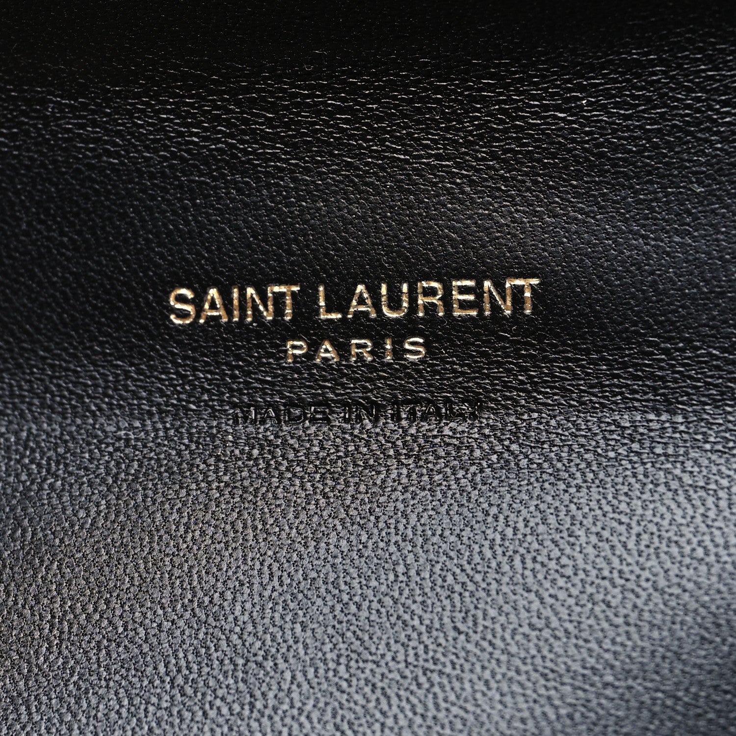 Saint Laurent Grain De Poudre Matelasse Chevron Monogram Compact Tri Fold Wallet Black 7 of 13