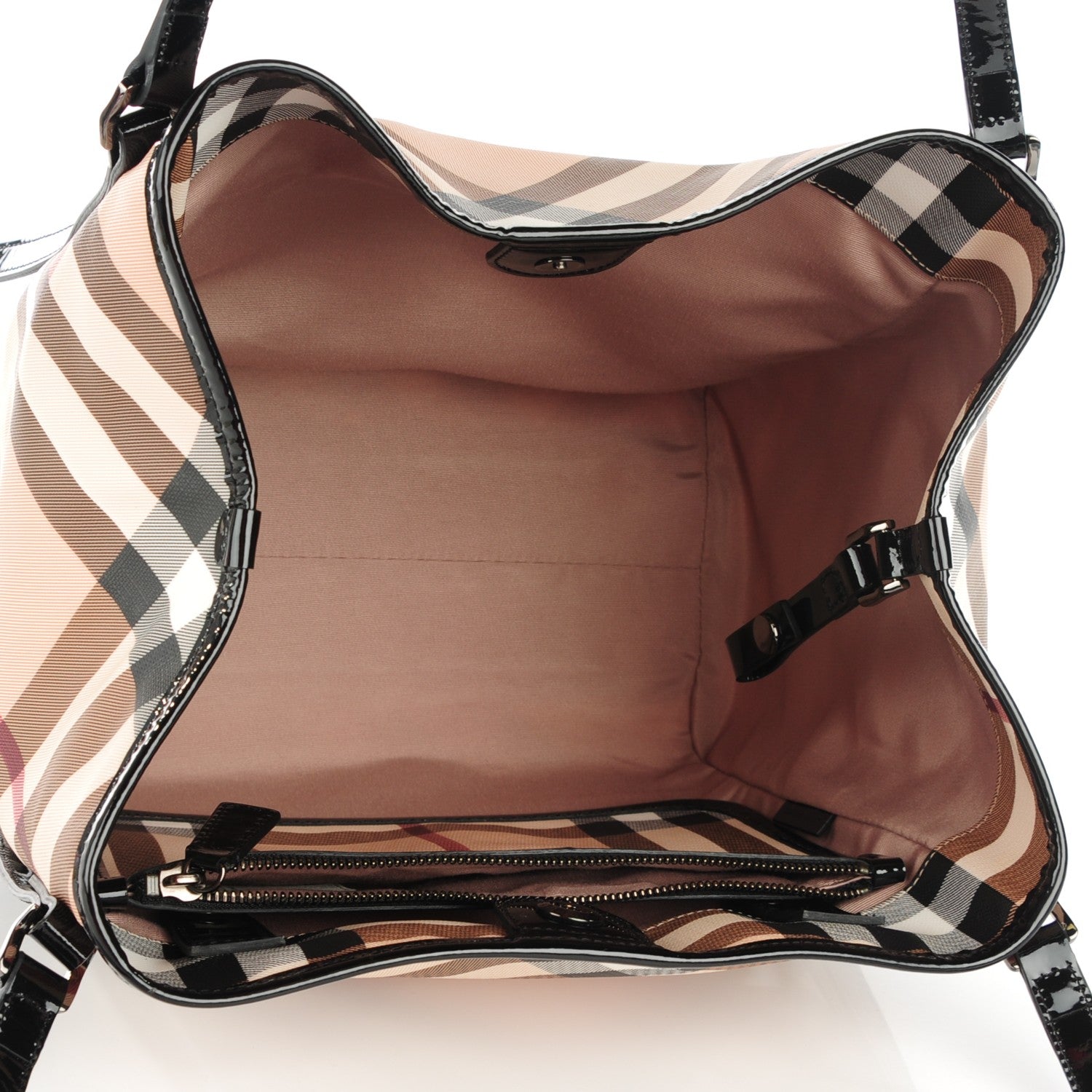 Burberry Nova Check Small Canterbury Tote Black 5 of 8