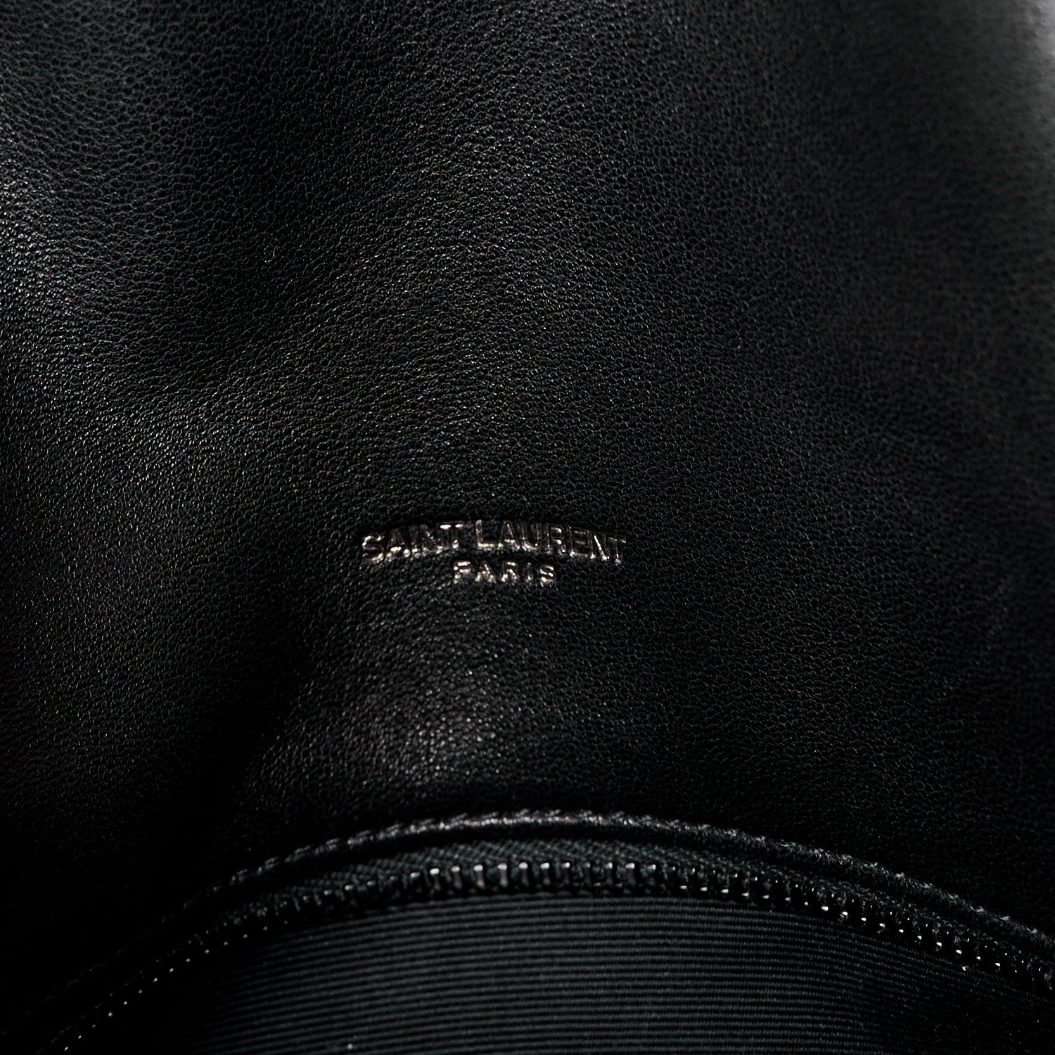 Saint Laurent Lambskin Quilted Monogram Monochrome Small Loulou Puffer Chain Satchel Black 7 of 11