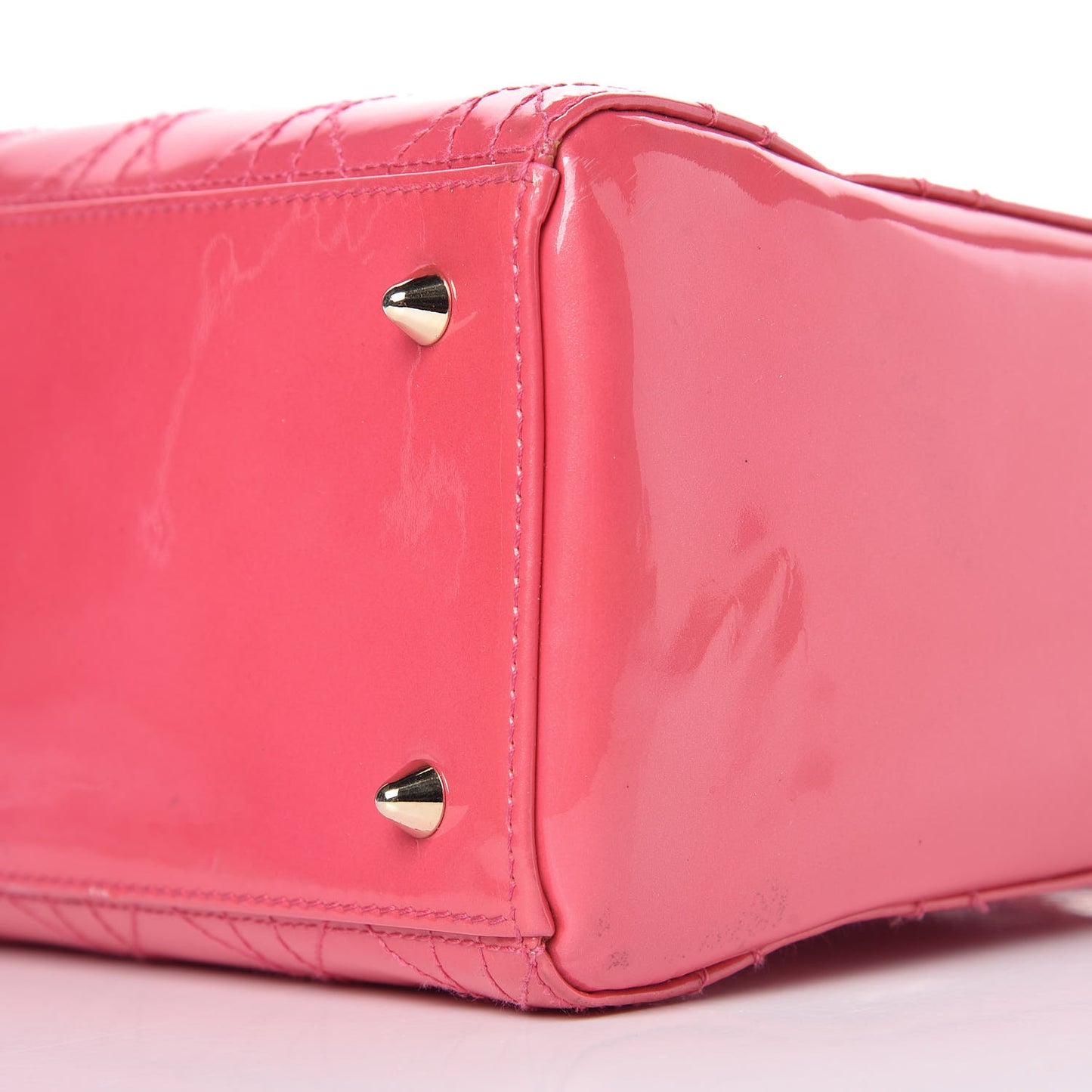Patent Cannage Medium Lady Dior Pink