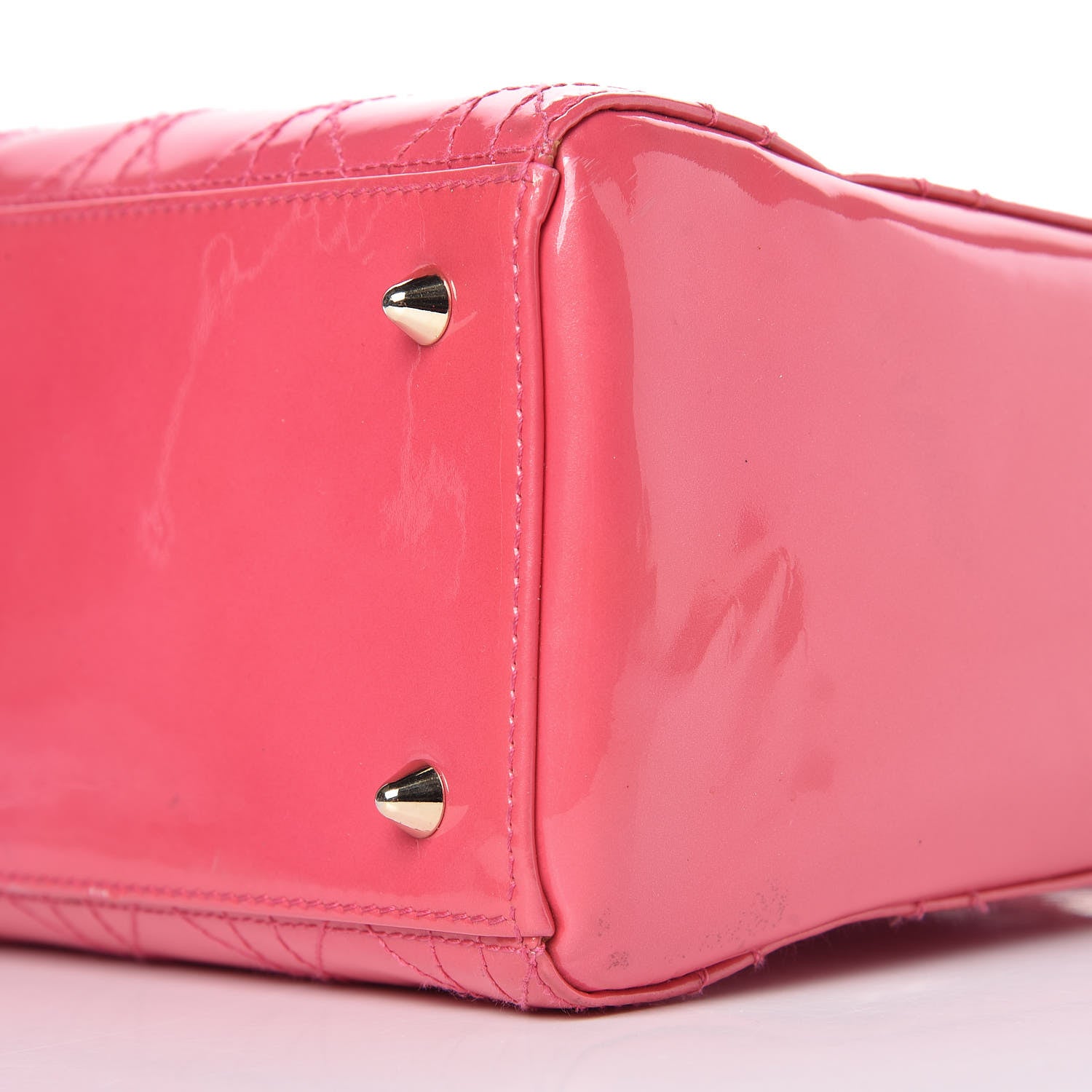 Christian Dior Patent Cannage Medium Lady Dior Pink 21 of 30