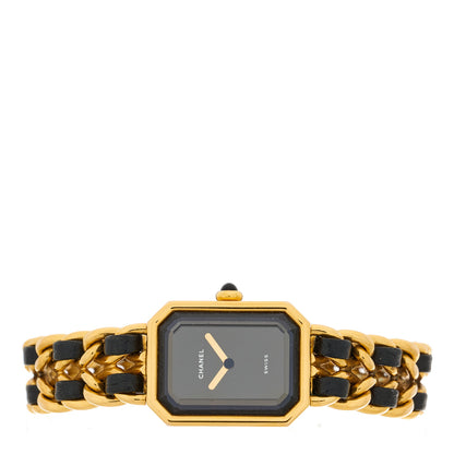 Chanel Stainless Steel Lambskin 20mm Chain Premiere Quartz Watch Gold L 2 of 4