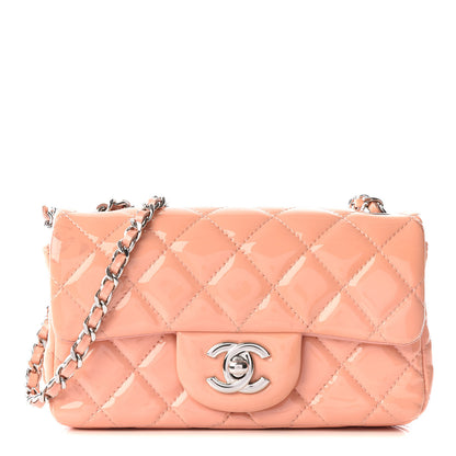 Chanel Patent Calfskin Quilted Extra Mini Flap Pink 1 of 13