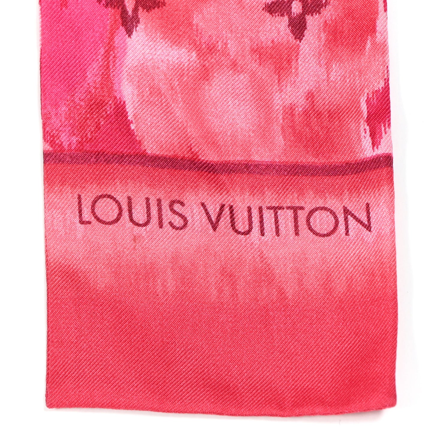 Silk Monogram Ikat Summer Bandeau Rose Indien
