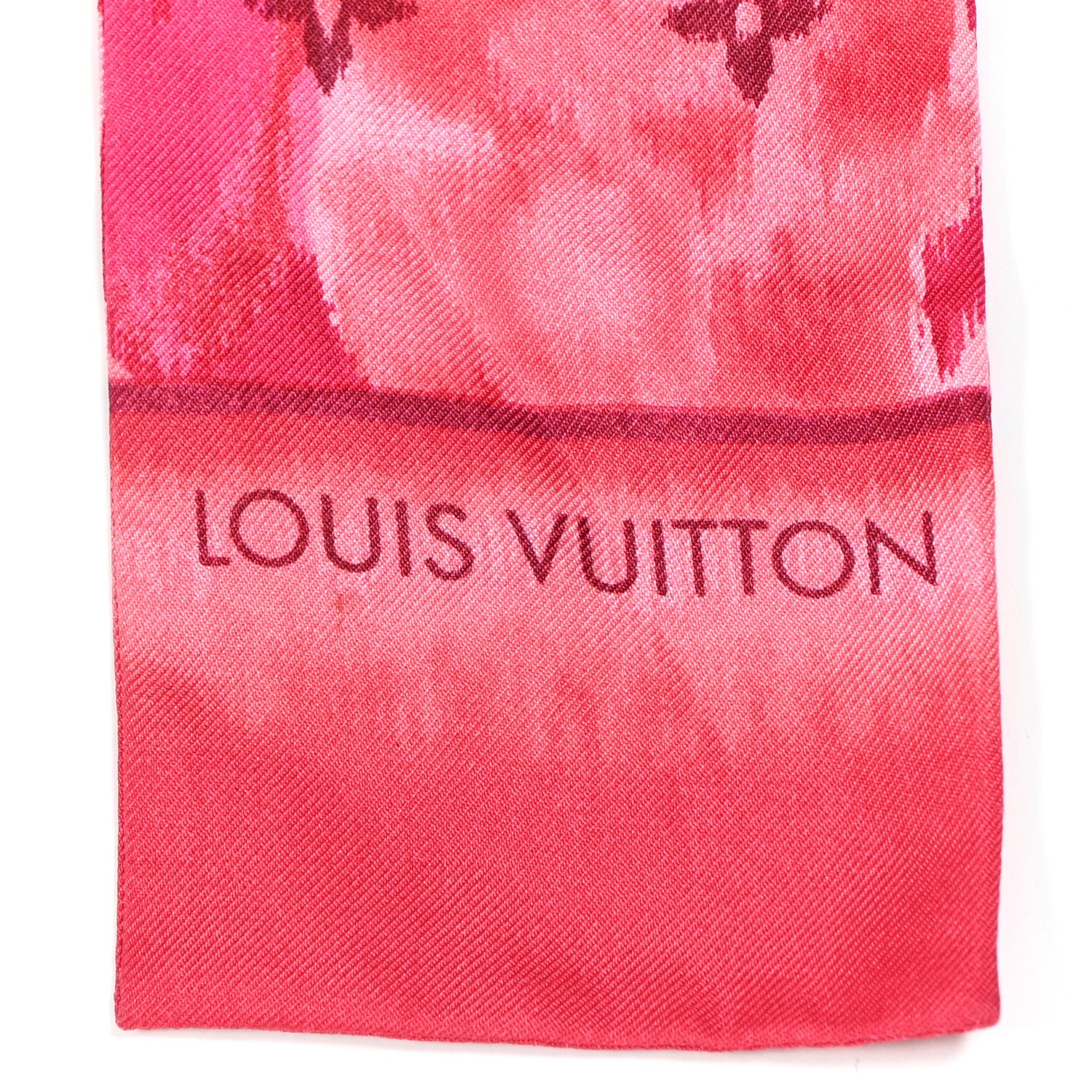Louis Vuitton Silk Monogram Ikat Summer Bandeau Rose Indien 2 of 7