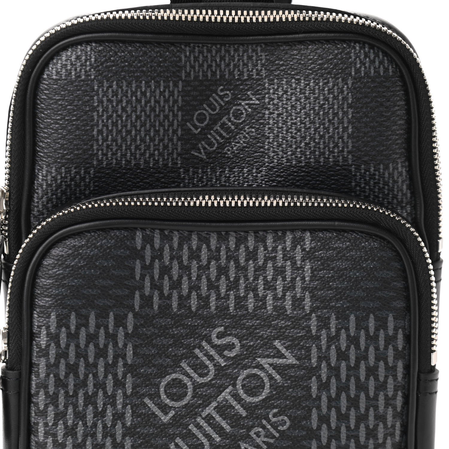 Louis Vuitton Damier Graphite 3D Amazone Sling Bag Black 6 of 10
