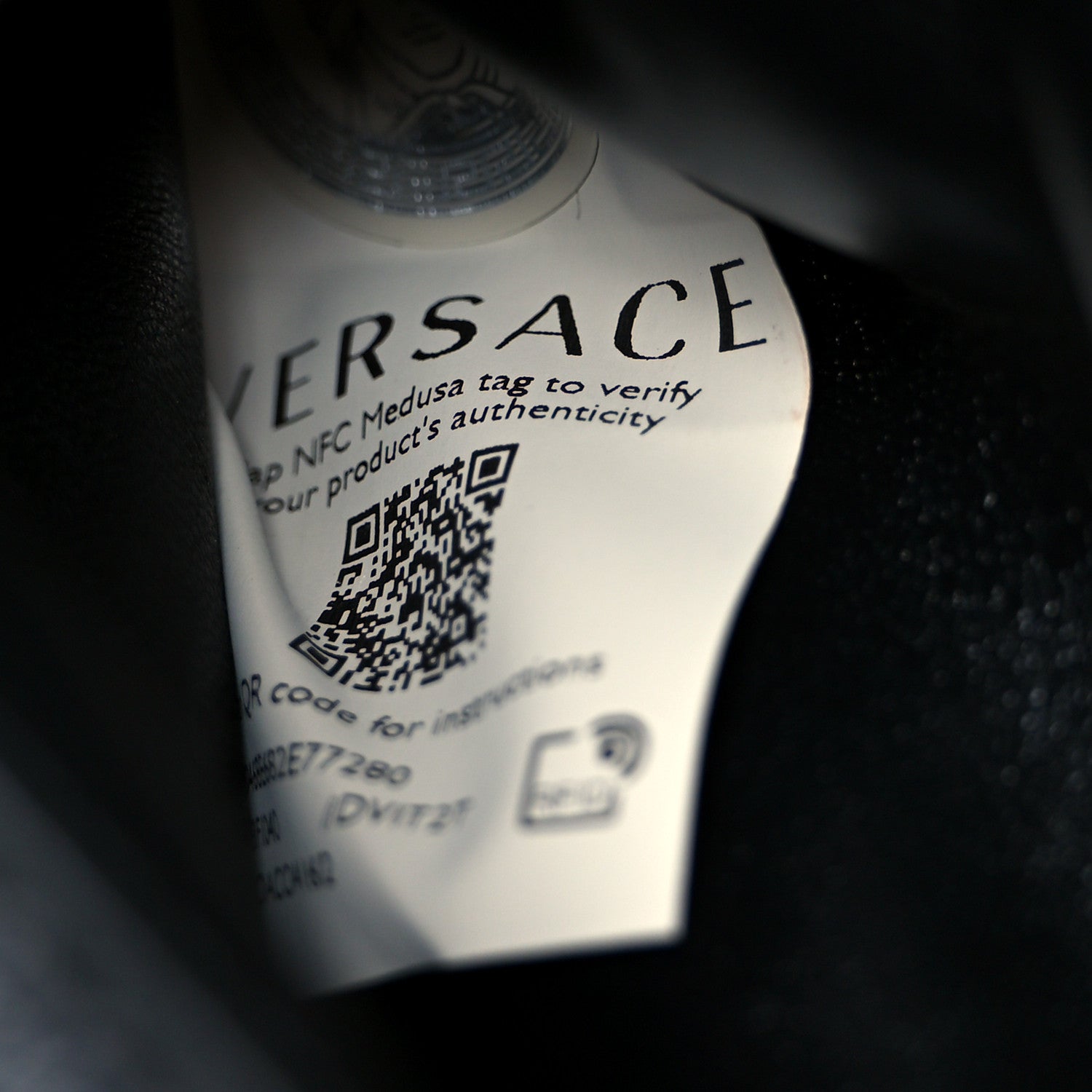 Versace Grained Calfskin Small La Medusa Top Handle Bag Black 7 of 11