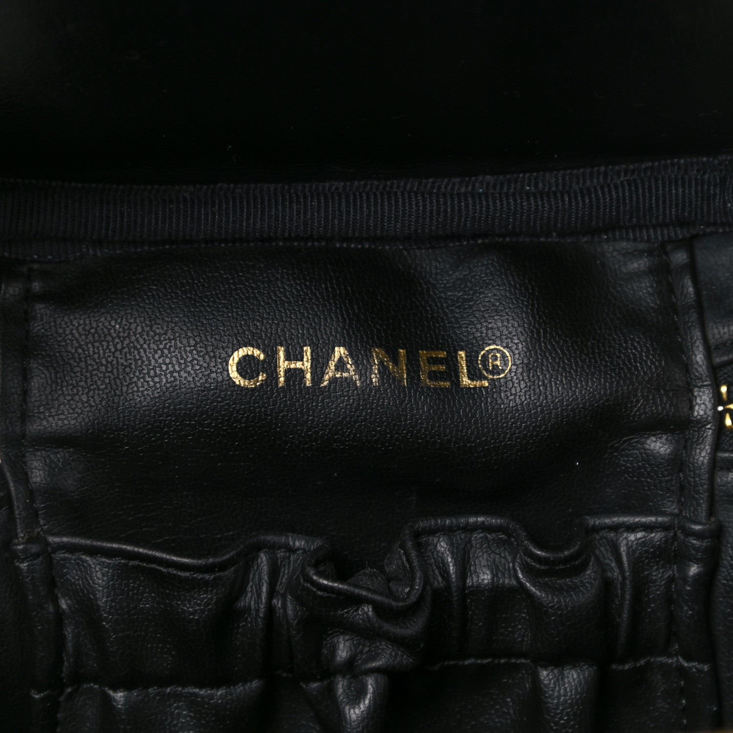 Chanel Caviar Vanity Cosmetic Case Black 6 of 14