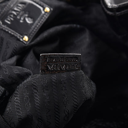 Prada Tessuto Nylon Chain Shoulder Bag Nero Black 8 of 9